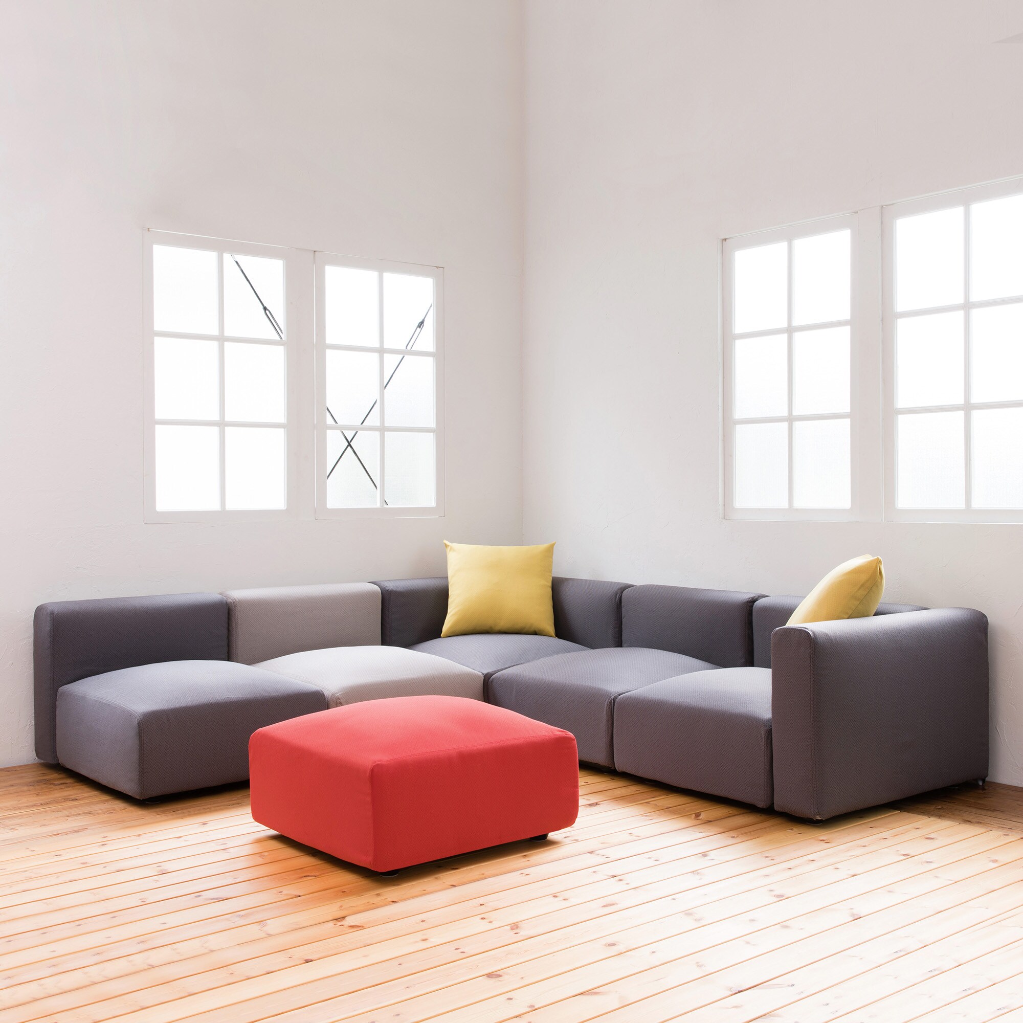 ユニットソファ本体・オットマン・大・幅７７ｃｍ（モールドクッション仕様）