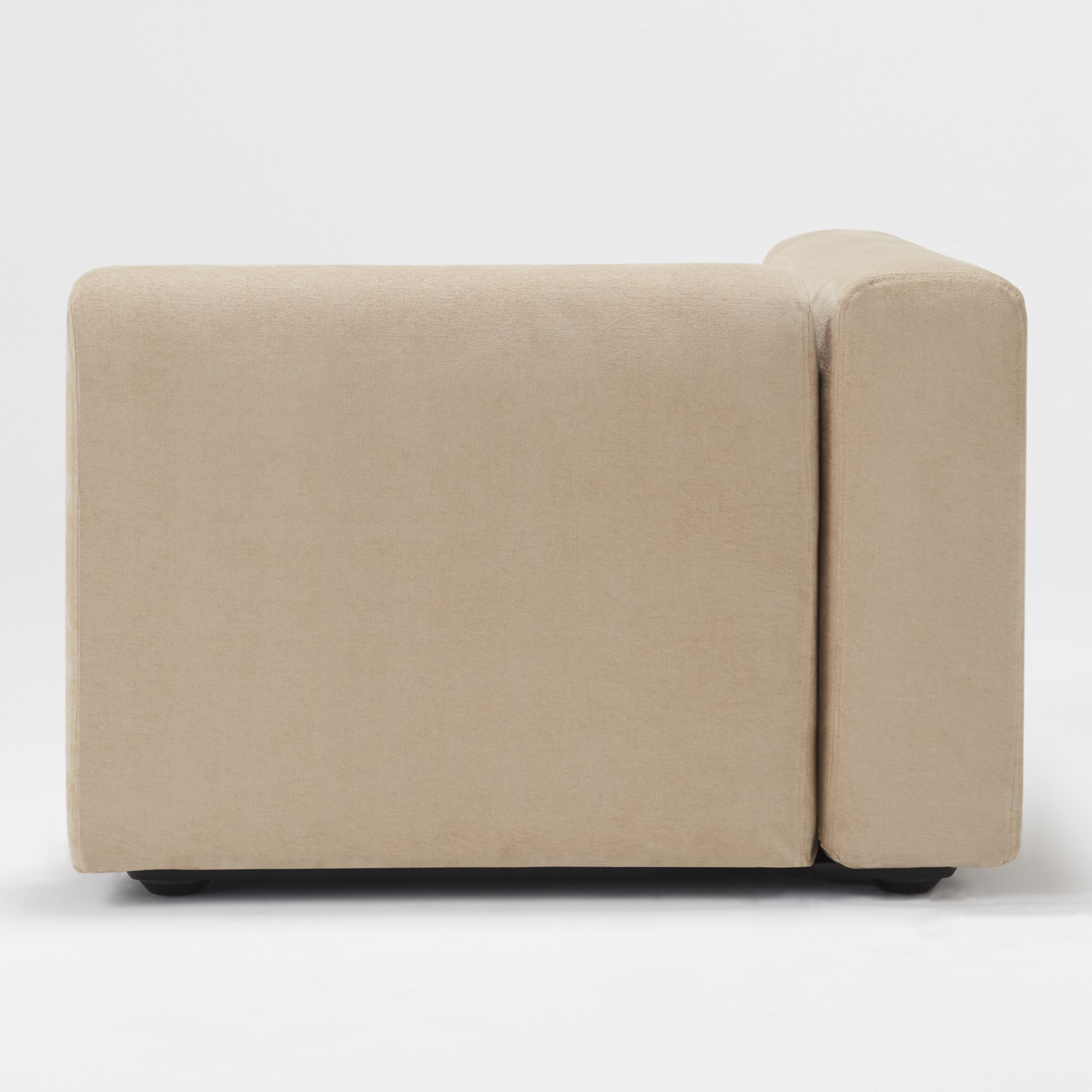 綿シェニールユニットソファアーム付・大・幅９８ｃｍ用カバー／ライトグレー