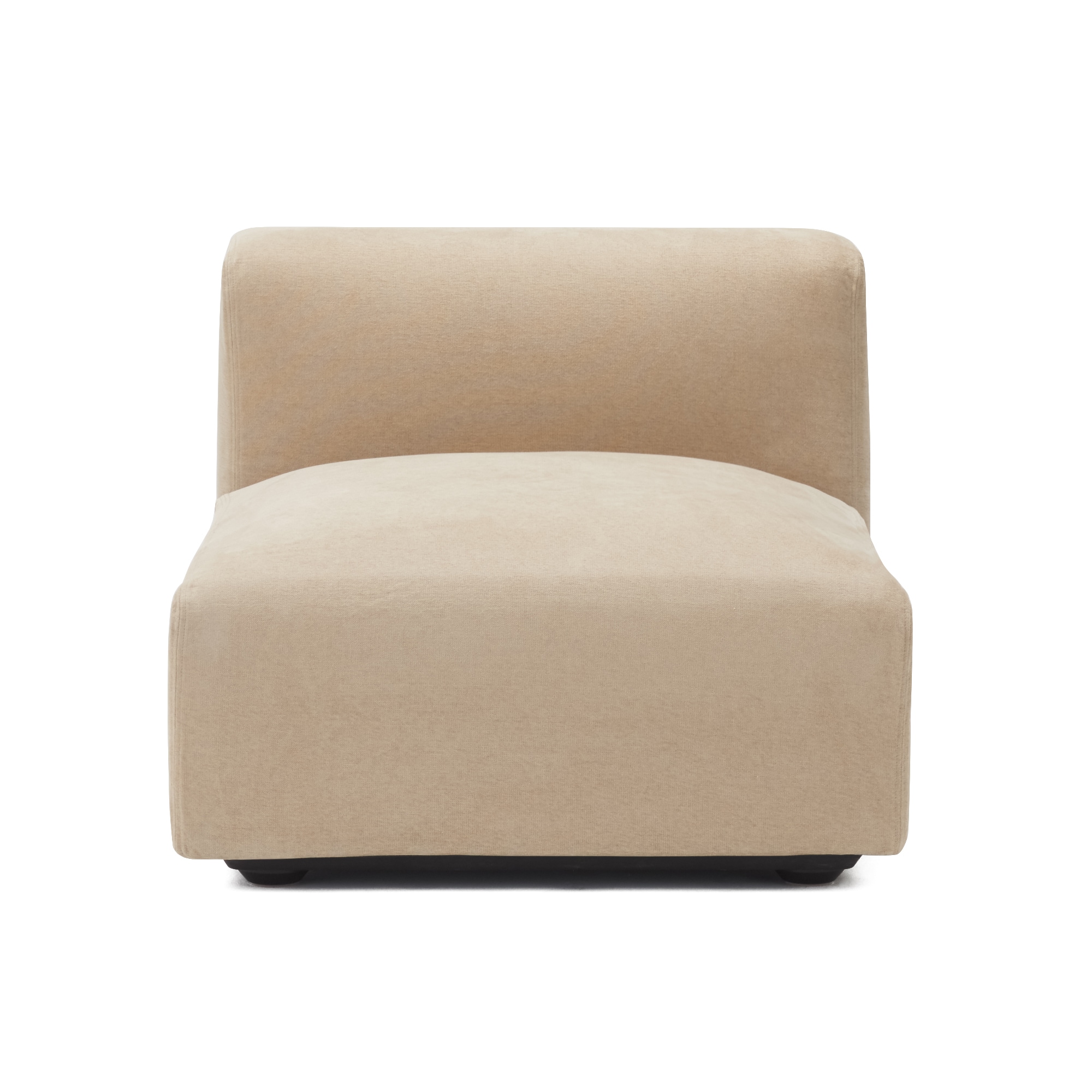 綿シェニールユニットソファアームレス・大・幅７７ｃｍ用カバー／ライトグレー