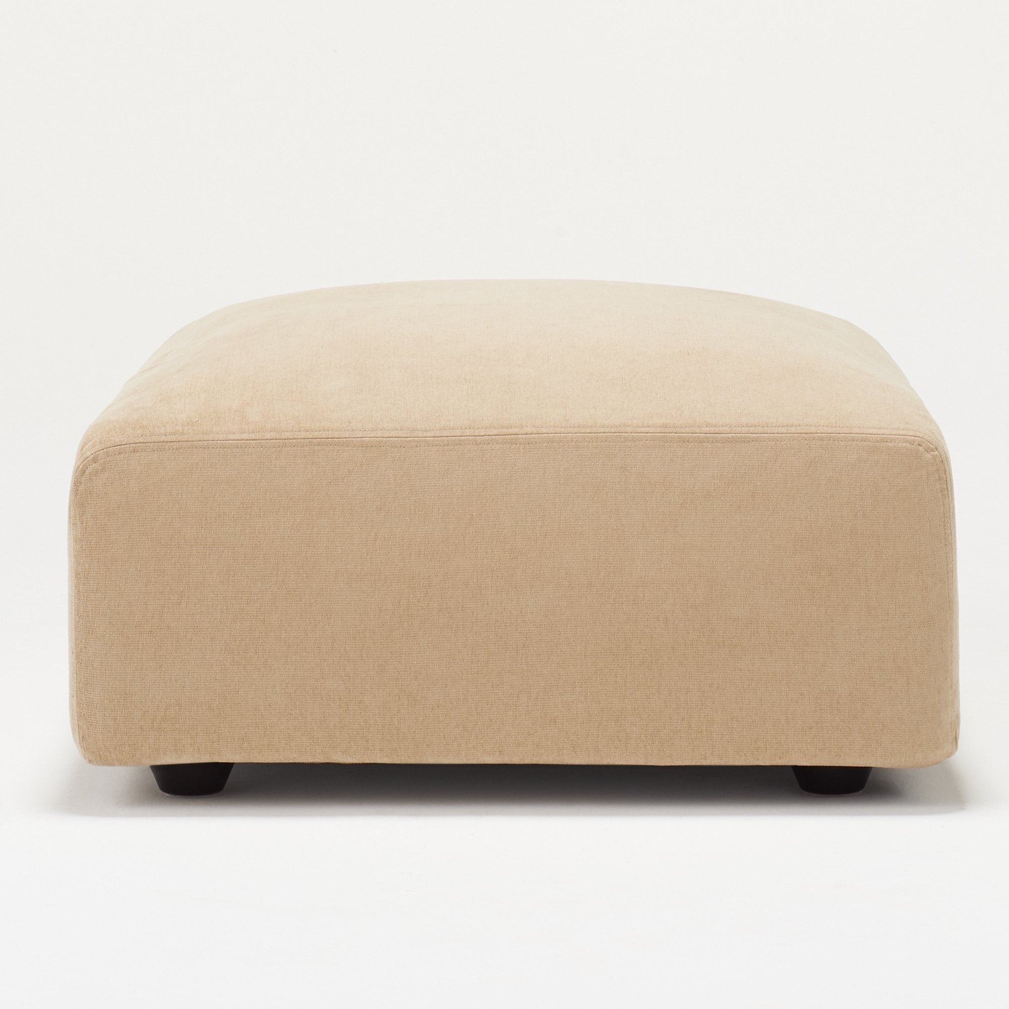 綿シェニールユニットソファオットマン・大・幅７７ｃｍ用カバー／ライトグレー