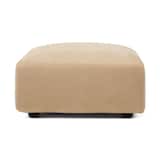 綿シェニールユニットソファオットマン・大・幅７７ｃｍ用カバー／ライトグレー