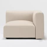 麻綿平織ユニットソファアーム付・大・幅９８ｃｍ用カバー／生成