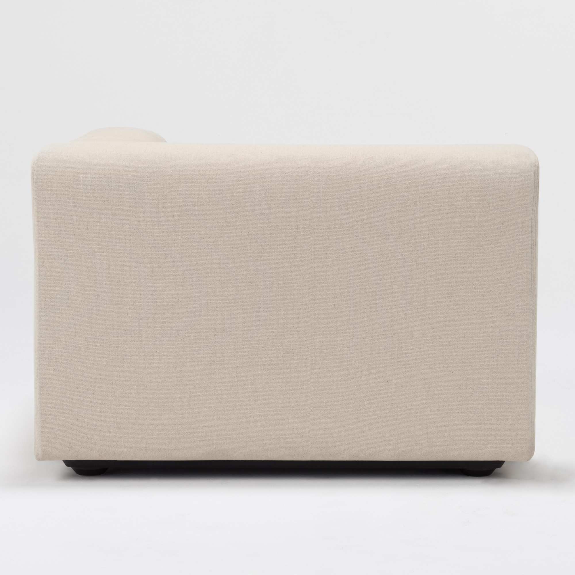 麻綿平織ユニットソファアーム付・大・幅９８ｃｍ用カバー／生成