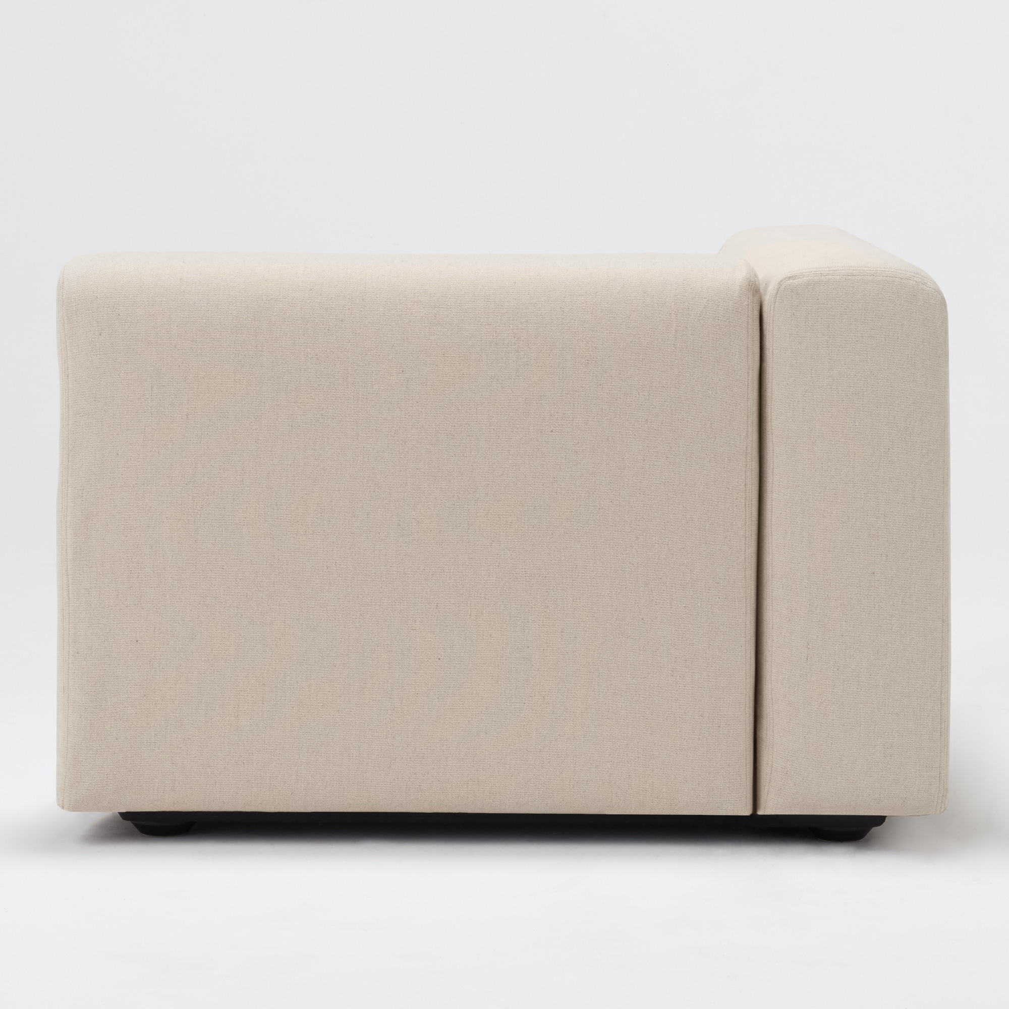 麻綿平織ユニットソファアーム付・大・幅９８ｃｍ用カバー／生成