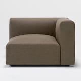 麻綿平織ユニットソファアーム付・大・幅９８ｃｍ用カバー／ＢＲ