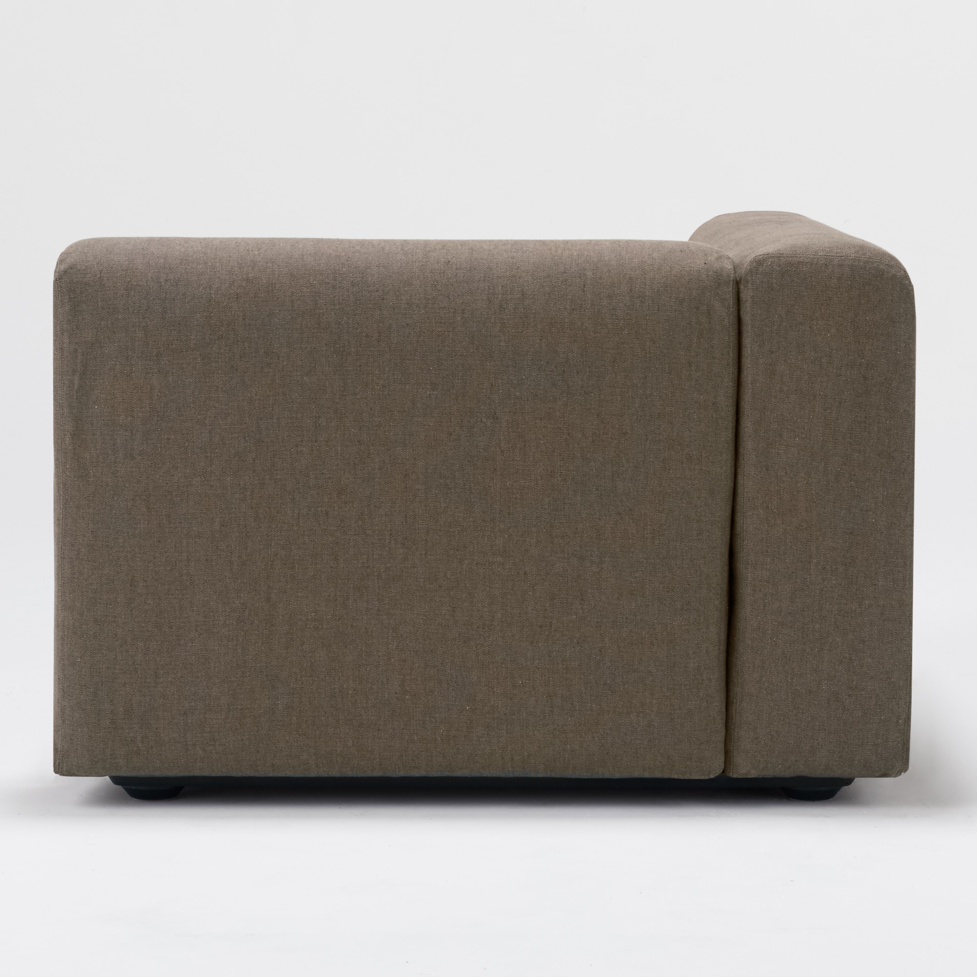 麻綿平織ユニットソファアーム付・大・幅９８ｃｍ用カバー／ＢＲ