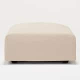 麻綿平織ユニットソファオットマン・大・幅７７ｃｍ用カバー／生成