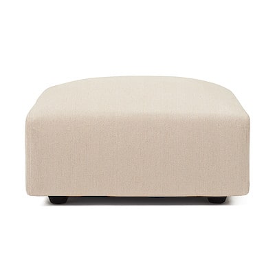 【カバー】麻綿平織ユニットソファオットマン・大・幅７７ｃｍ用カバー