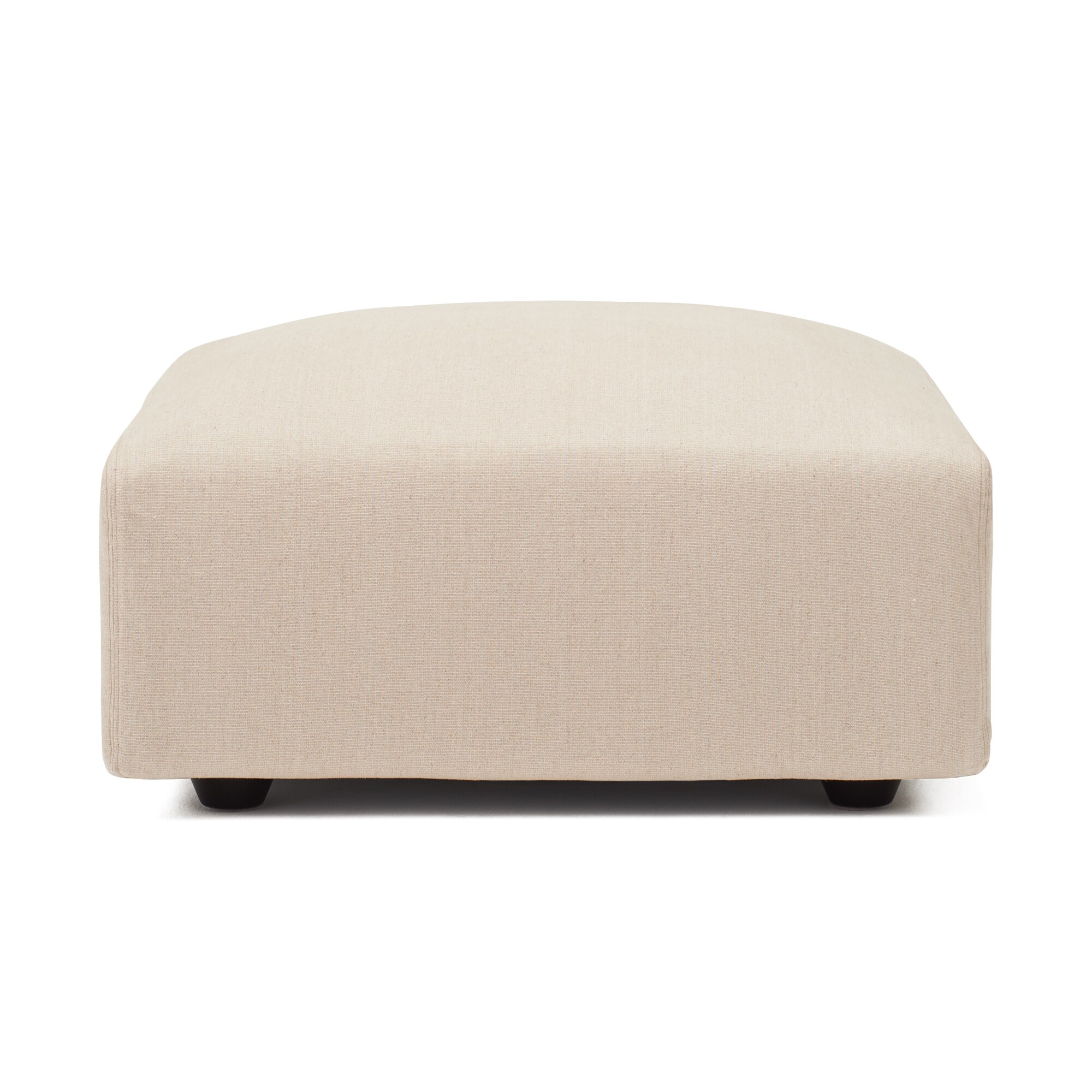 麻綿平織ユニットソファオットマン・大・幅７７ｃｍ用カバー／生成