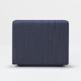 綿デニムユニットソファアームレス・大・幅７７ｃｍ用カバー／ブルー