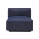 綿デニムユニットソファアームレス・大・幅７７ｃｍ用カバー／ブルー