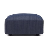 綿デニムユニットソファオットマン・大・幅７７ｃｍ用カバー／ブルー