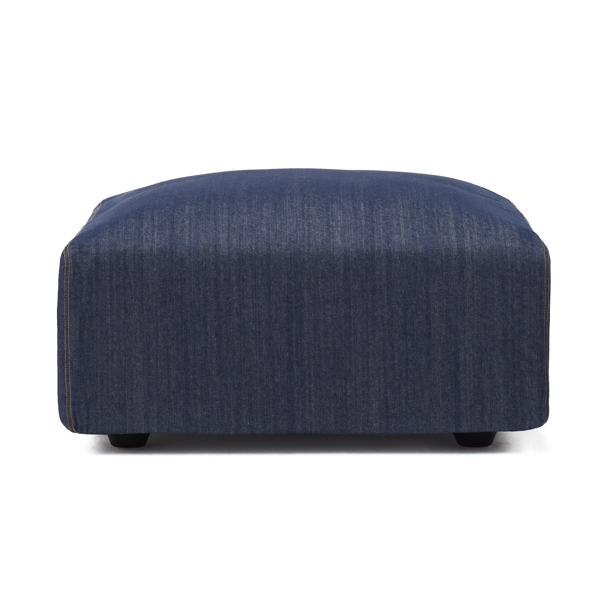 綿デニムユニットソファオットマン・大・幅７７ｃｍ用カバー／ブルー