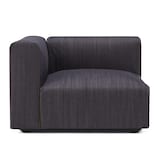 綿デニムユニットソファアーム付・大・幅９８ｃｍ用カバー／ネイビー