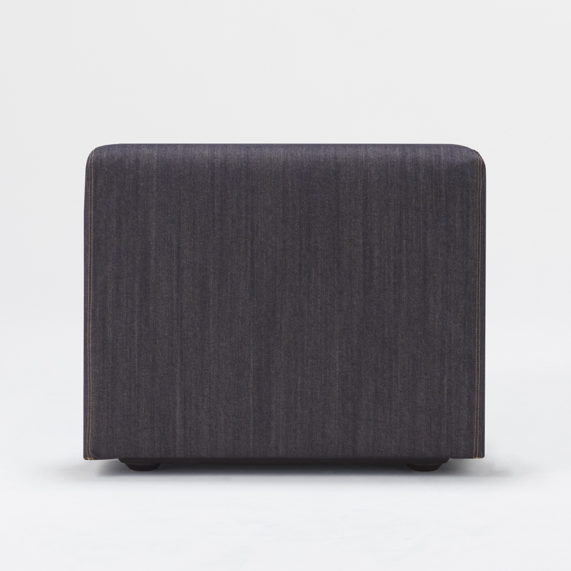 綿デニムユニットソファアームレス・大・幅７７ｃｍ用カバー／ネイビー