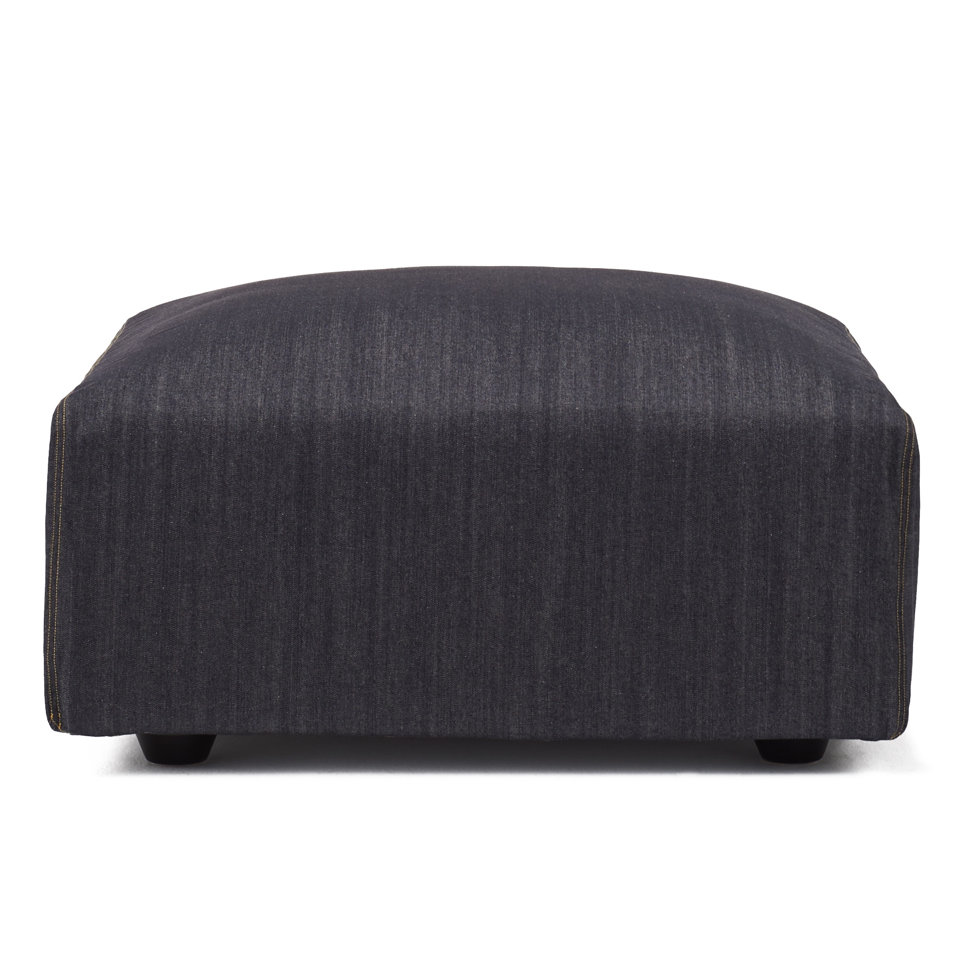 綿デニムユニットソファオットマン・大・幅７７ｃｍ用カバー／ネイビー