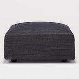 綿デニムユニットソファオットマン・大・幅７７ｃｍ用カバー／ネイビー