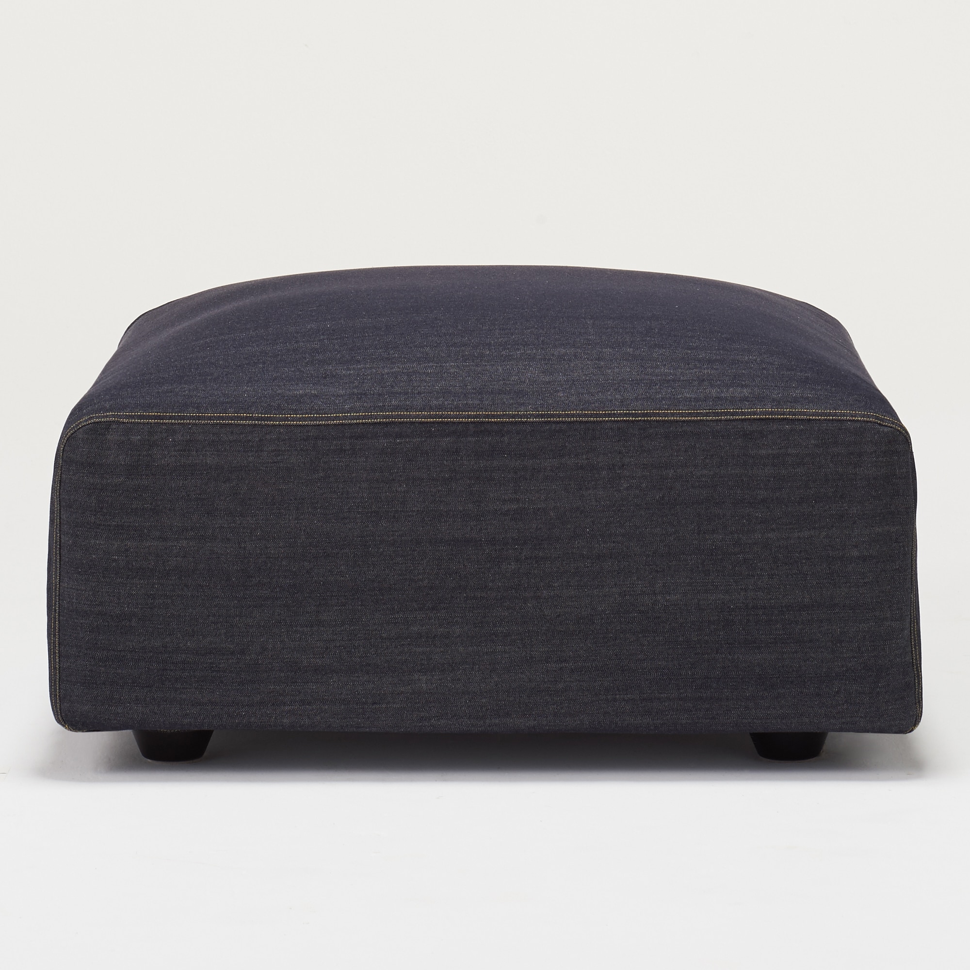 綿デニムユニットソファオットマン・大・幅７７ｃｍ用カバー／ネイビー