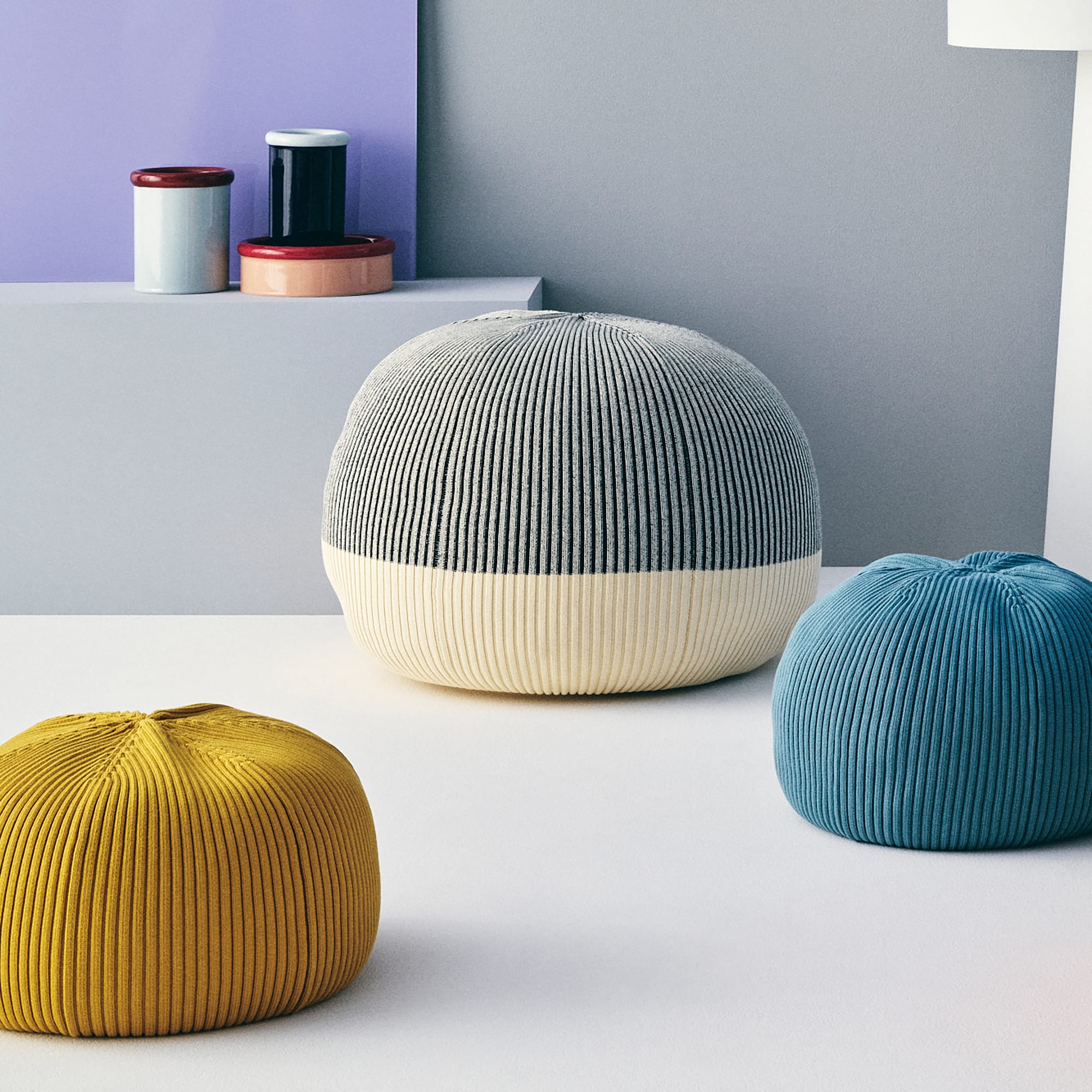 IDEE］MINI PUUF （Cover BLUE GRAY