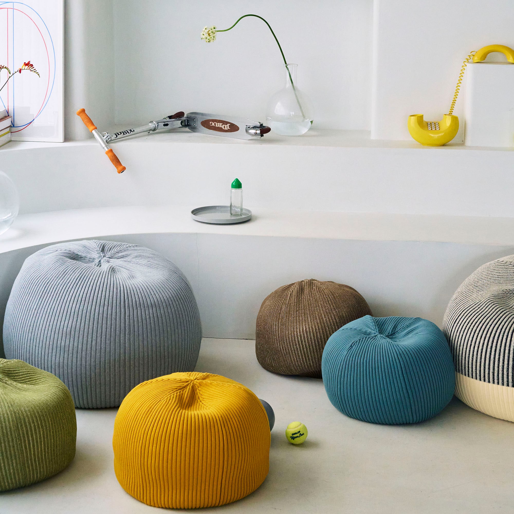 ［ＩＤＥＥ］ＭＩＮＩ　ＰＵＵＦ　（Ｃｏｖｅｒ　ＢＬＵＥ　ＧＲＡＹ）