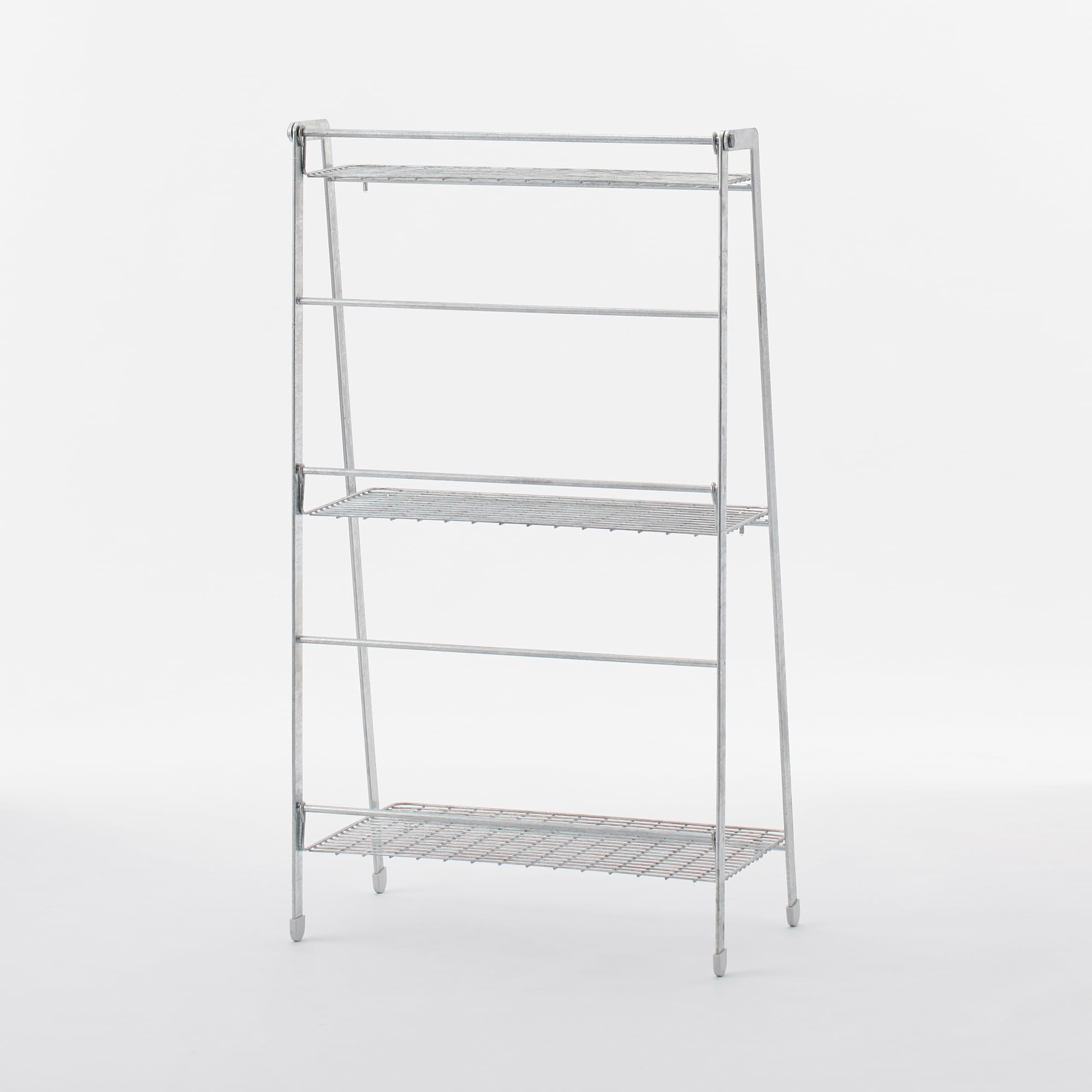 溶融亜鉛ガーデンシェルフ・３段折りたたみ式