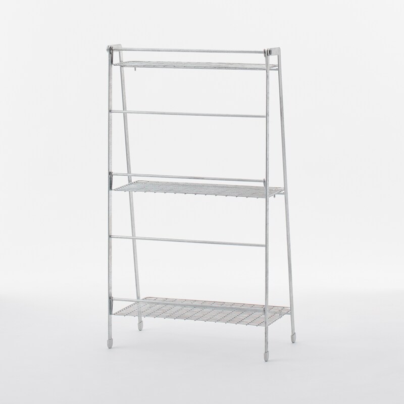 溶融亜鉛ガーデンシェルフ・3段折りたたみ式 | 無印良品 