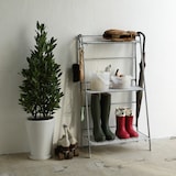 溶融亜鉛ガーデンシェルフ・３段折りたたみ式