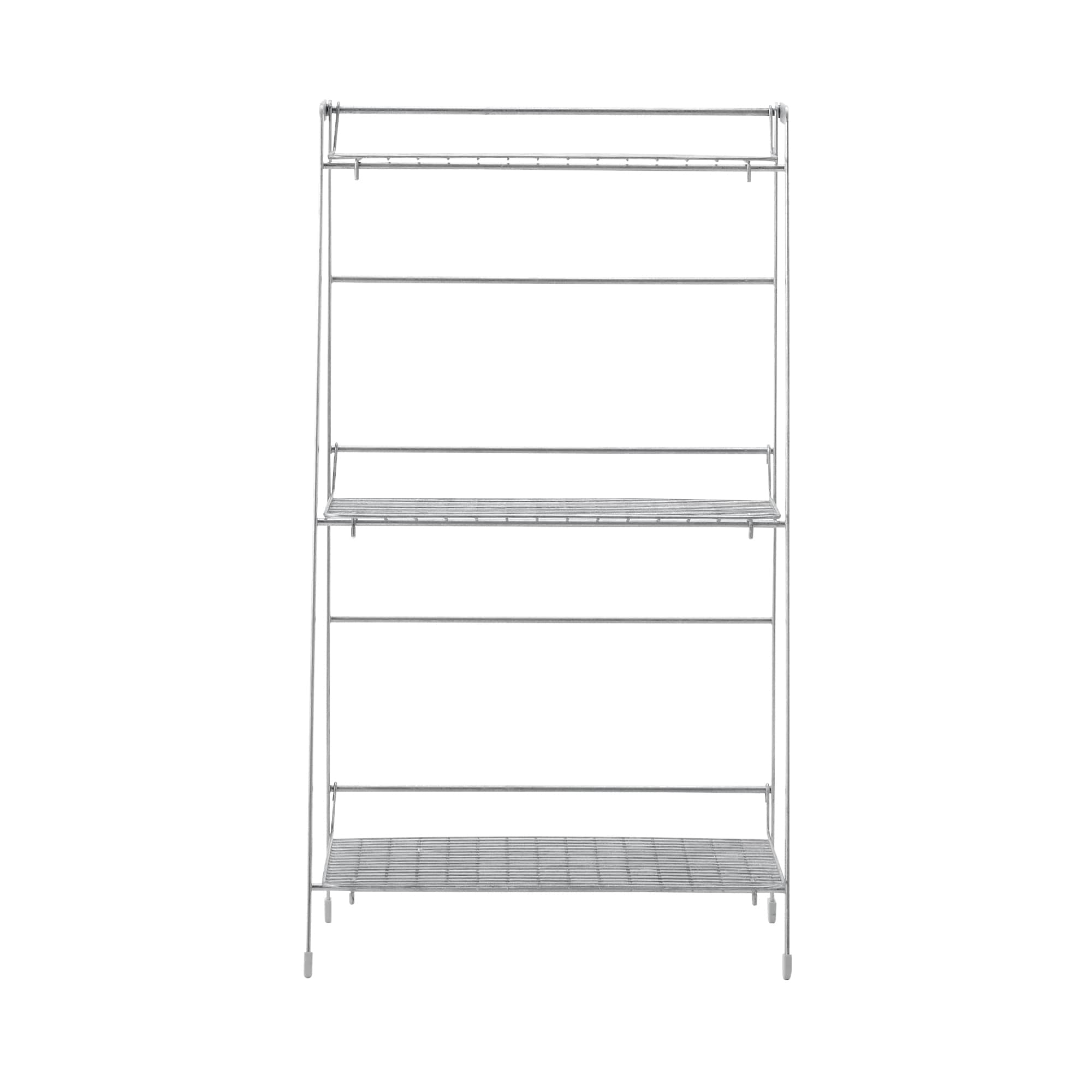 溶融亜鉛ガーデンシェルフ・３段折りたたみ式