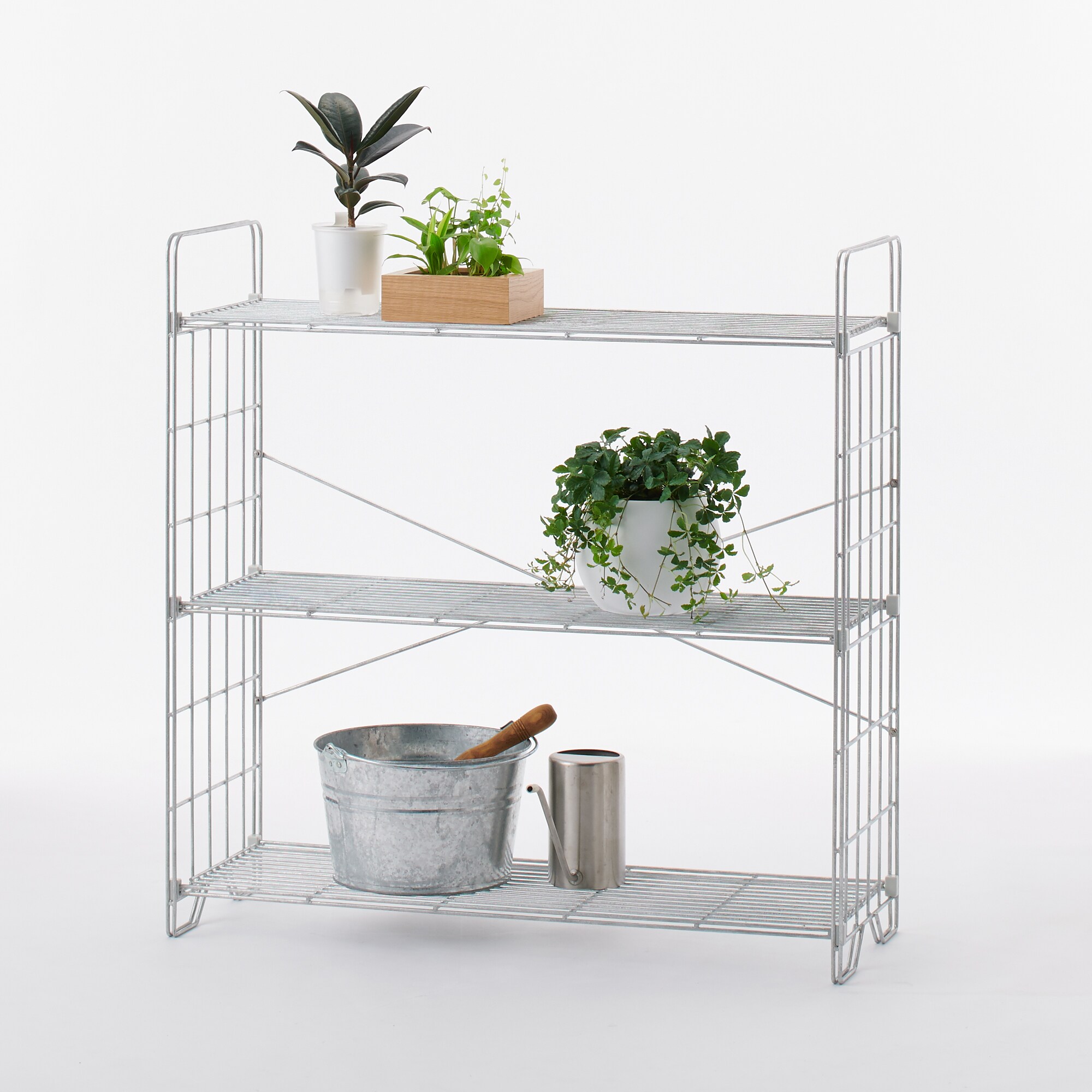 溶融亜鉛ガーデンシェルフ・３段組立て式