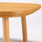 正方形こたつ・本体・タモ材丸脚・フラットヒーター／ナチュラル