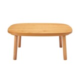 正方形こたつ・本体・タモ材丸脚・フラットヒーター／ナチュラル