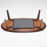 楕円こたつ・本体・タモ材曲木脚・フラットヒーター／ダークブラウン