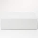 ポリプロピレンケース・引出式・浅型・２個（仕切付）・ホワイトグレー