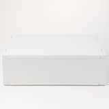 ポリプロピレンケース・引出式・横ワイド・浅型・ホワイトグレー