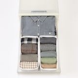 高さが変えられる不織布仕切ケース・中・２枚入り