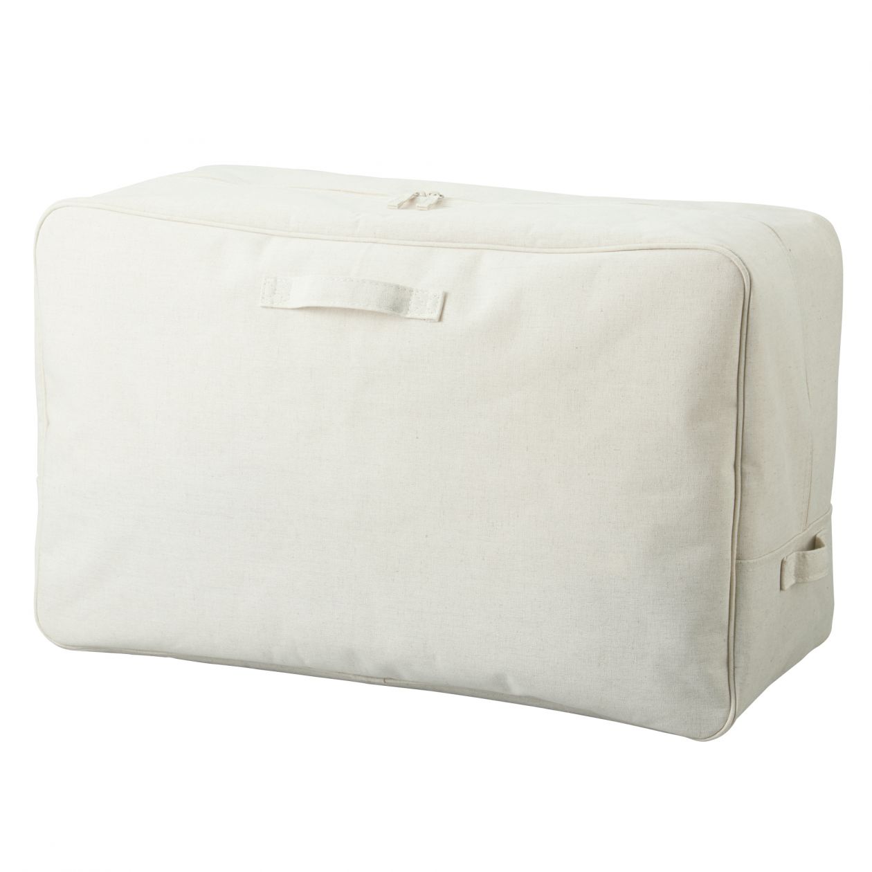 ポリエステル綿麻混 ソフトボックス 長方形ボックス 大 約幅６５ 奥行４０ 高さ２６ｃｍ 布物収納 通販 無印良品