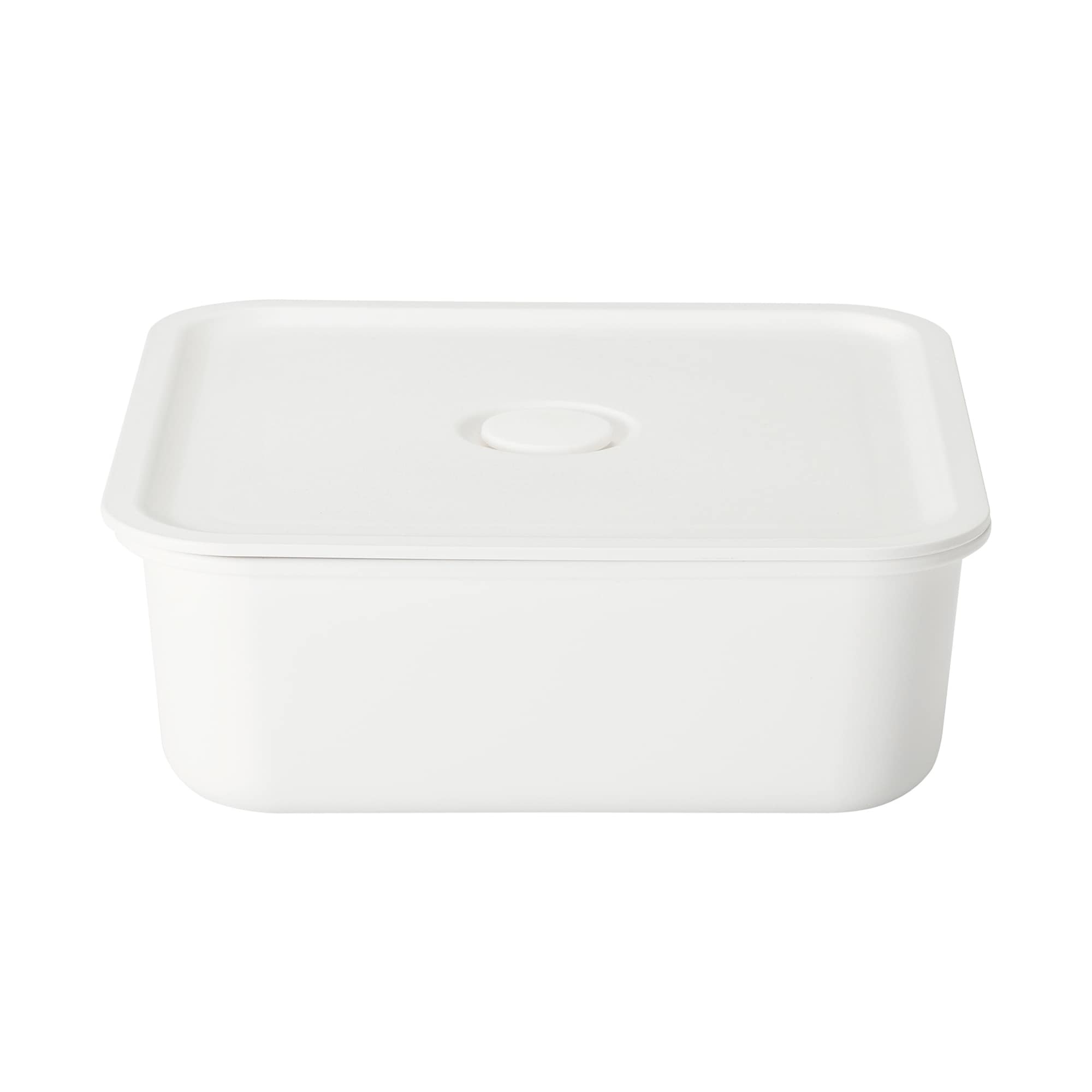 ポリプロピレン保存容器になるバルブ付弁当箱・白