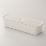 ポリプロピレン保存容器になるバルブ付弁当箱・白