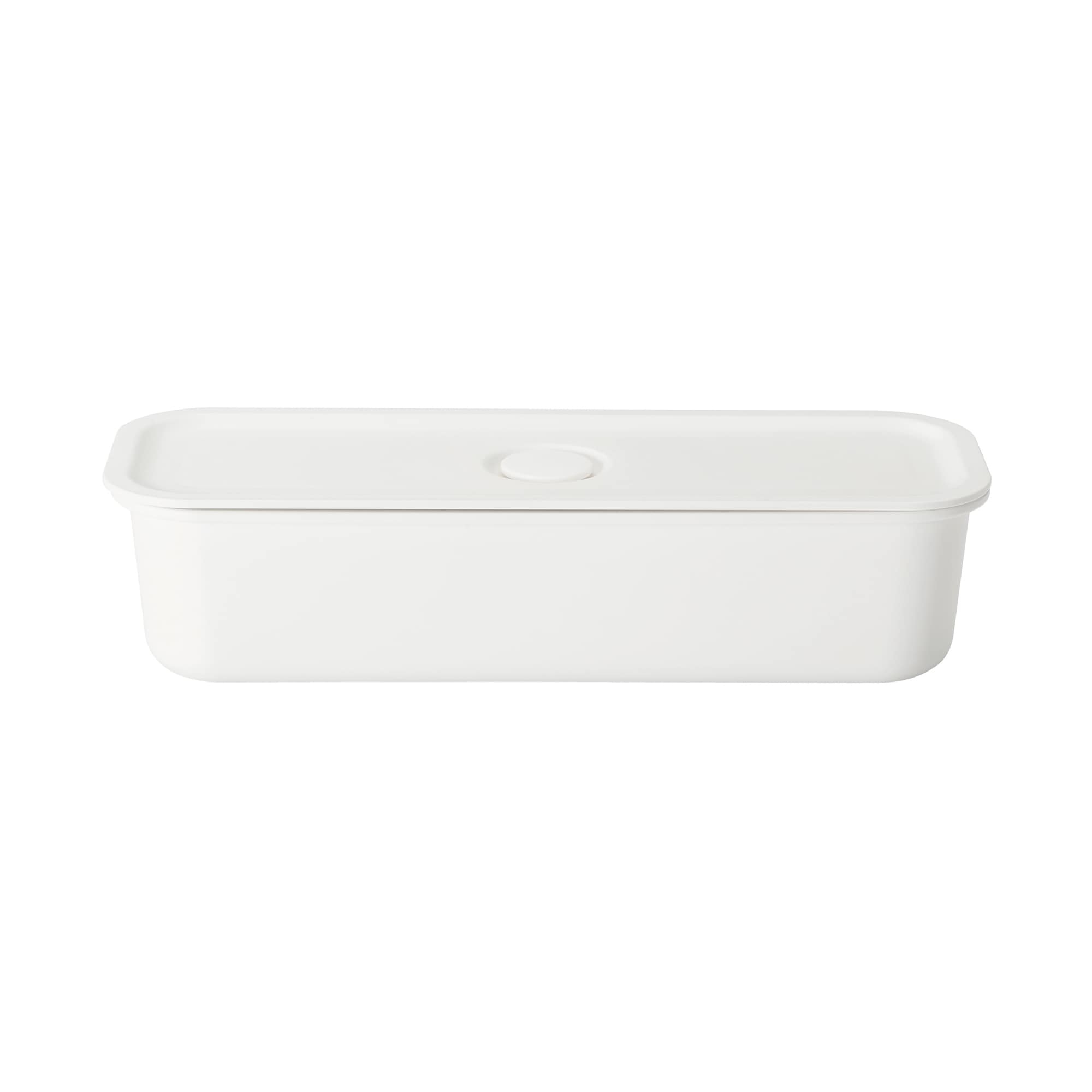 ポリプロピレン保存容器になるバルブ付弁当箱・白