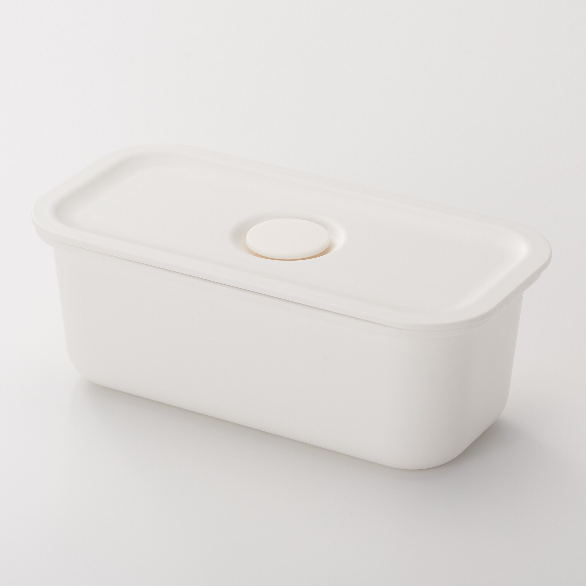 ポリプロピレン保存容器になるバルブ付弁当箱・白 | 無印良品