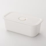 ポリプロピレン保存容器になるバルブ付弁当箱・白