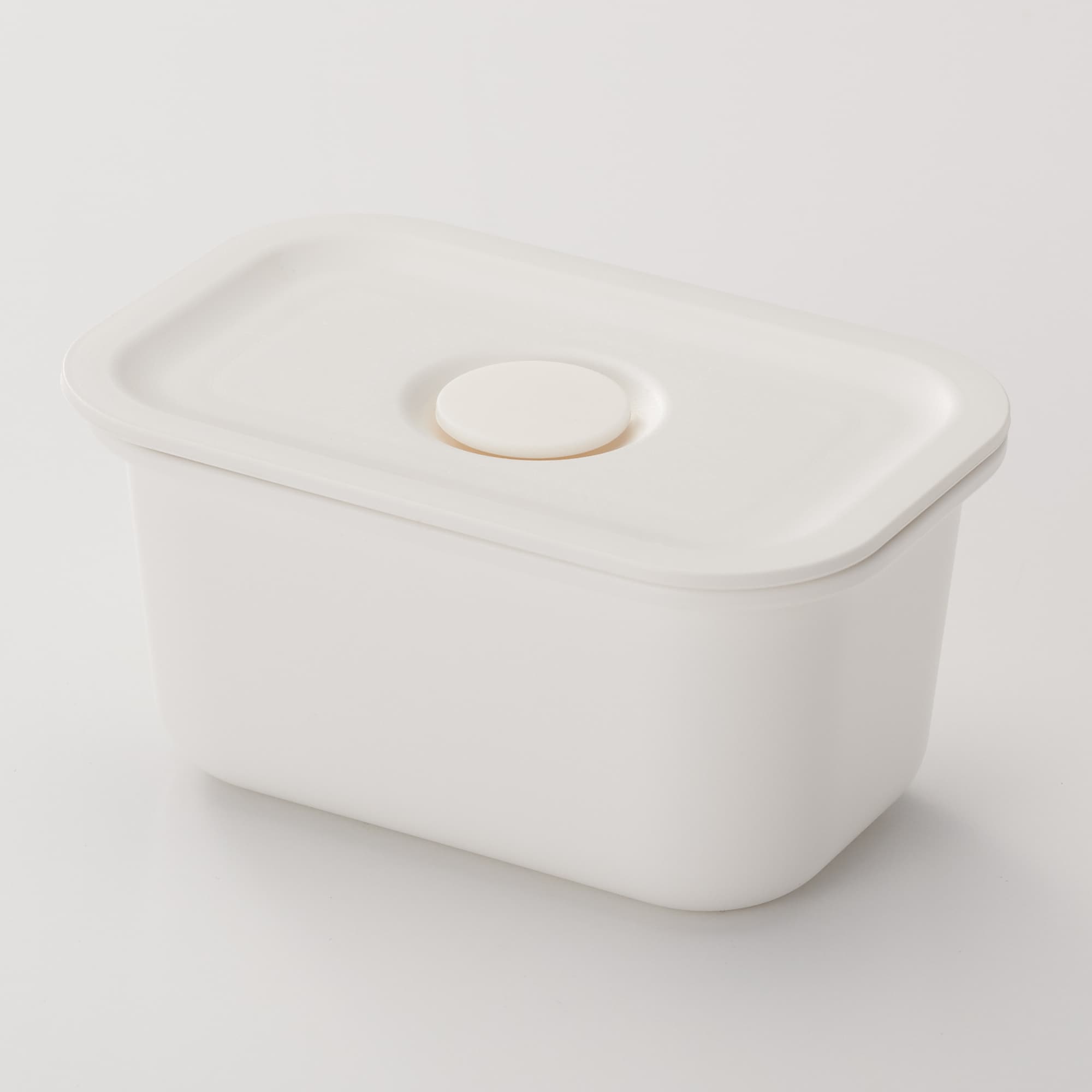 ポリプロピレン保存容器になるバルブ付弁当箱・白 | 無印良品