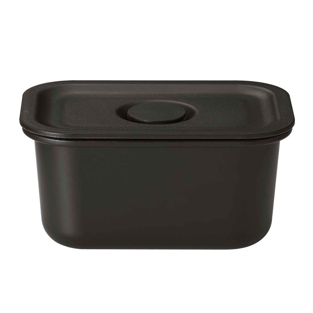 ポリプロピレン保存容器になるバルブ付弁当箱 黒 レクタングラー 約１２５ｍｌ 弁当箱 ランチボックス タンブラー マグ 通販 無印良品