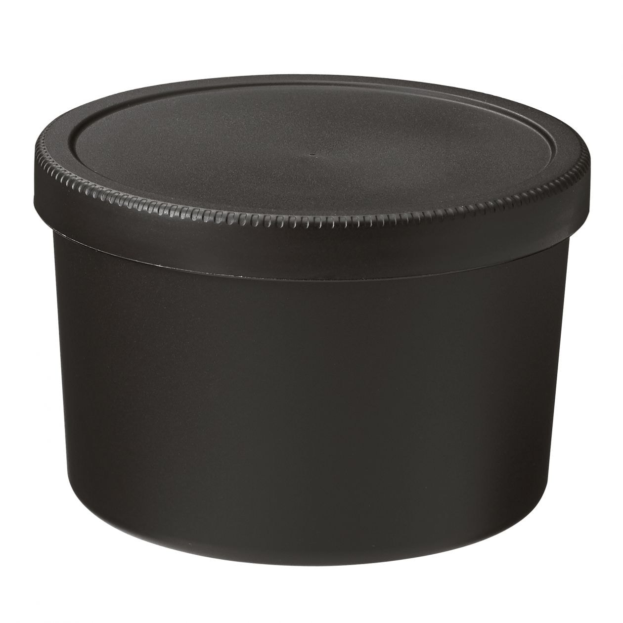 ポリプロピレンスクリューキャップ丸型弁当箱 黒 約４６０ｍｌ 約直径１１ 高さ７ ５ｃｍ 通販 無印良品