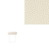 ソファ本体・ヘッドレスト・２シーター用革カバー／白