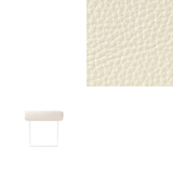 ソファ本体・ヘッドレスト・２．５シーター用革カバー／白