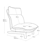 ハイバックリクライニングソファ・本体・１シーター