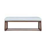 リビングでもダイニングでもつかえるベンチ・１（モールドクッション仕様）・ＷＮ材