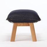 綿デニムハイバックリクライニングソファ・オットマン用カバー／ネイビー