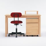 ワーキングチェア・ガススプリング昇降式（赤）